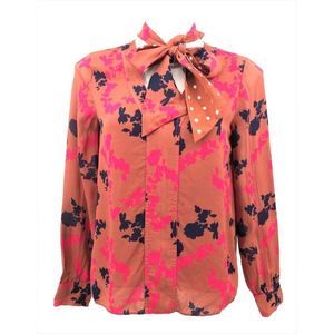 Tanya Taylor Silk Blouse Size 4 Ascot Tie